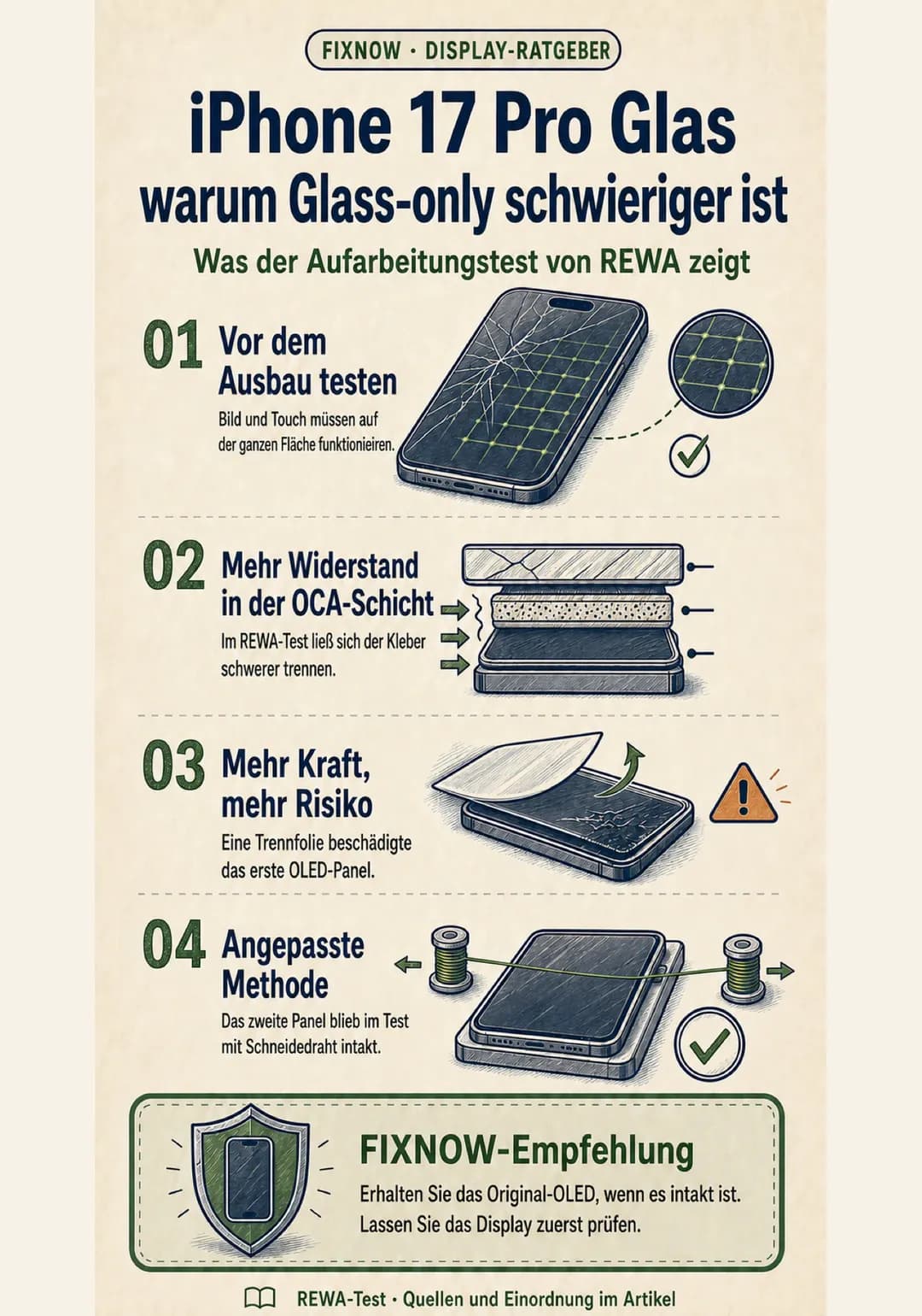 iPhone 17 Pro Glas wechseln: Warum Glass-only-Reparatur schwieriger ist