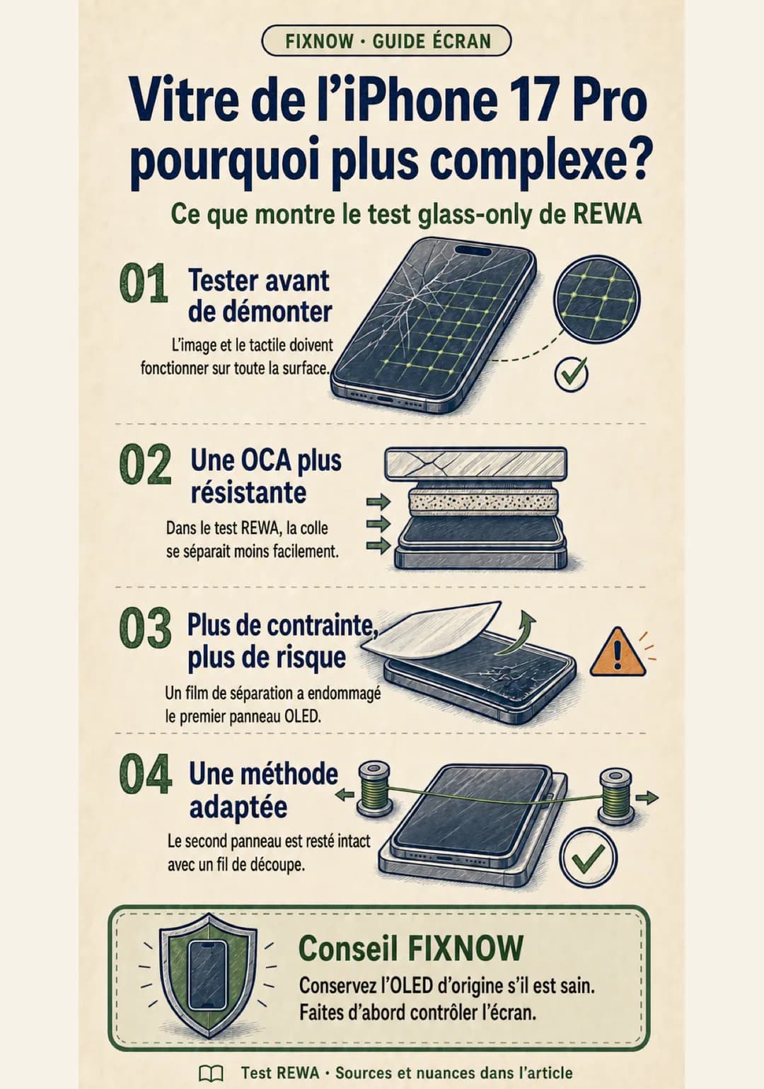 Remplacement de la vitre de l’iPhone 17 Pro : pourquoi est-ce plus complexe ?